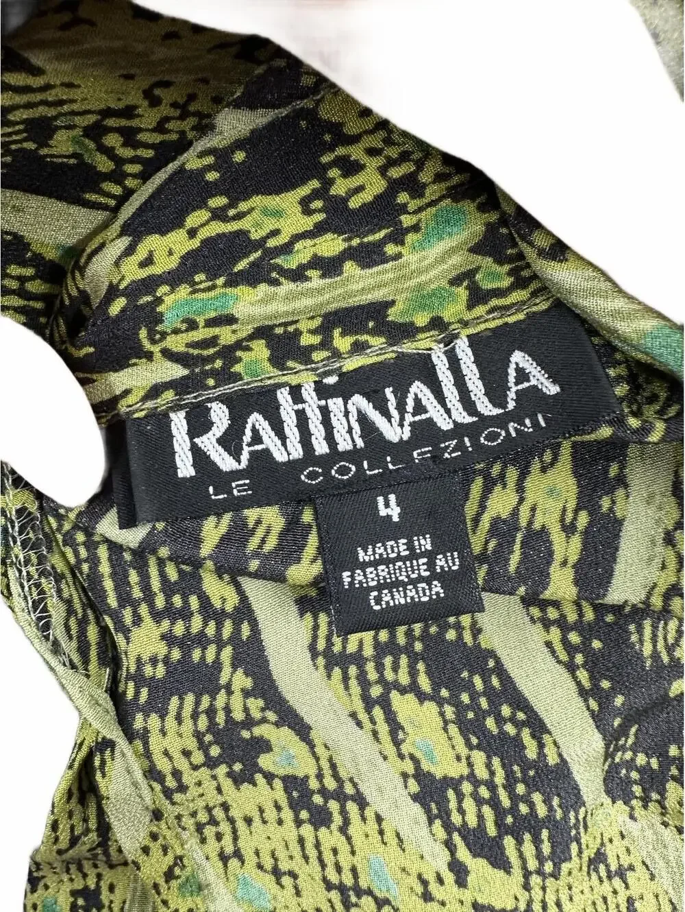 Raffinalla Neon Wasabi Green Abstract Print Sleeveless‎ Tank Top